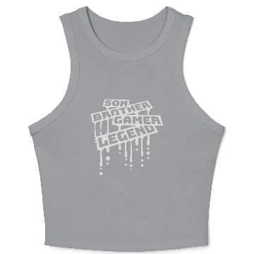 Discover son brother gamer legend Crop Tank Top