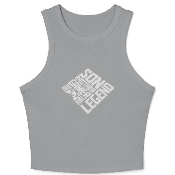 Discover son brother gamer legend Crop Tank Top