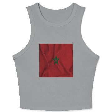 Discover Keep Calm and Support Morocco Morocco Flag Crop Tank Top