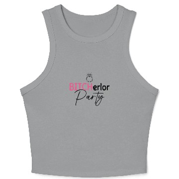 Discover Bitcherlor Party - Bachelorette Party Bride Squad Crop Tank Top