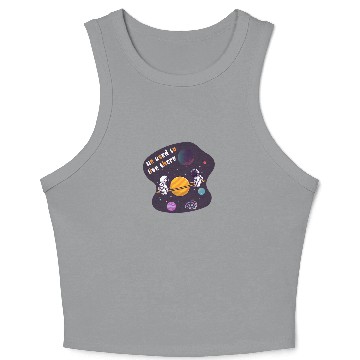 Discover We Used To Live There Cool astronauts on Planets Crop Tank Top
