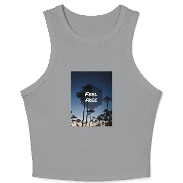 Discover freedom in nature Crop Tank Top