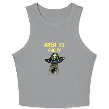 Discover Area 51 Party - Alien Party Crop Tank Top