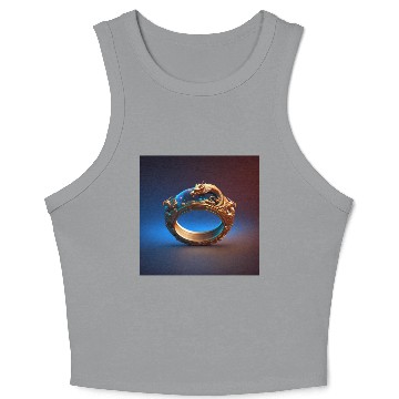 Discover Dragon space ring Crop Tank Top