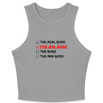 Discover THE BIG BOSS Crop Tank Top