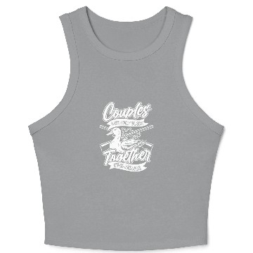 Discover Duck Hunting Couples Crop Tank Top