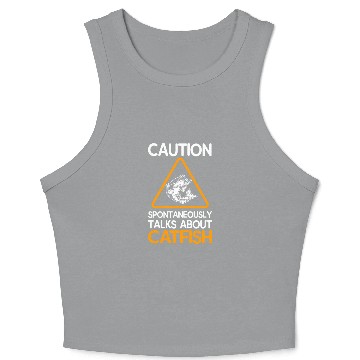 Discover Caution Spontaneously Talks About Catfish Crop Tank Top