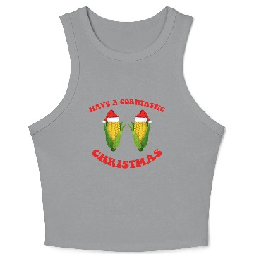 Discover Have A Corntastic Christmas Crop Tank Top
