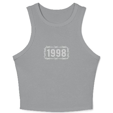 Discover Birthday Vintage 1998 Barbed Wire Crop Tank Top
