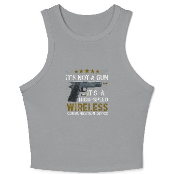Discover Its Not A Gun Meme Funny Its Not A Gun Crop Tank Top