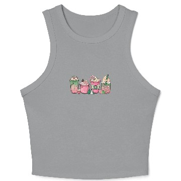 Discover Hot Chocolate Cup Peppermint Mocha Crop Tank Top