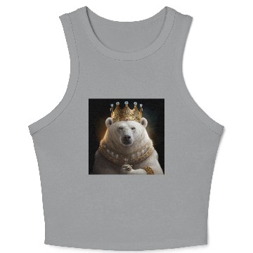 Discover Polar Bear King Crop Tank Top