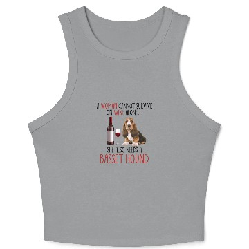 Discover She Also Needs Basset Hound 1 Crop Tank Top
