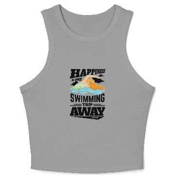 Discover To swim Crop Tank Top