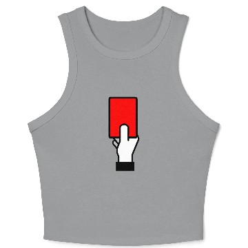 Discover Penalty Card, Red Card Crop Tank Top
