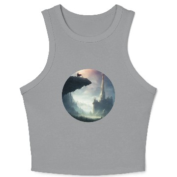 Discover Mystical Character Landscape Crop Tank Top