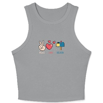 Discover Mail delivery, Postal worker Crop Tank Top