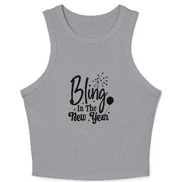 Discover bling in the new year 01 Crop Tank Top