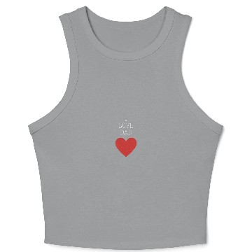 Discover I Love Dad Crop Tank Top