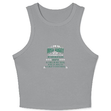 Discover I Am An Irish Rugby Crop Tank Top