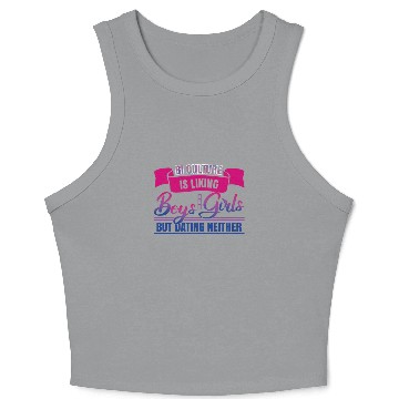 Discover Bi Culture Bisexual Pride Flag Crop Tank Top