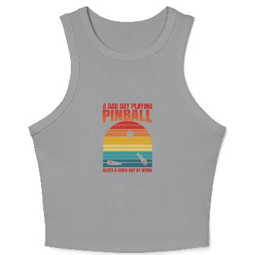 Discover Retro Pinball Beats Work Arcade Machine Crop Tank Top