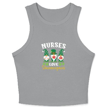 Discover Nurses Love Shenanigans St. Patricks Day Irish Crop Tank Top