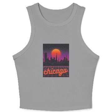 Discover chicago pride Crop Tank Top