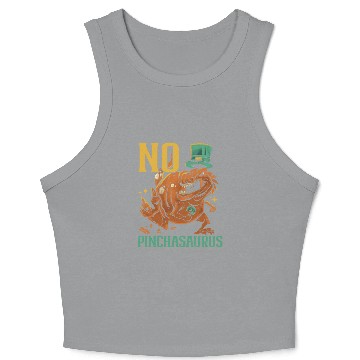 Discover No Pinchasaurus Saint Patrick's Day Dinosaur Lover Crop Tank Top