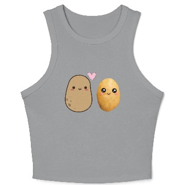 Discover I love you potato Crop Tank Top