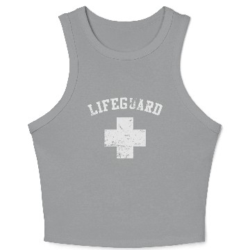 Discover Lifeguard Vintage Crop Tank Top