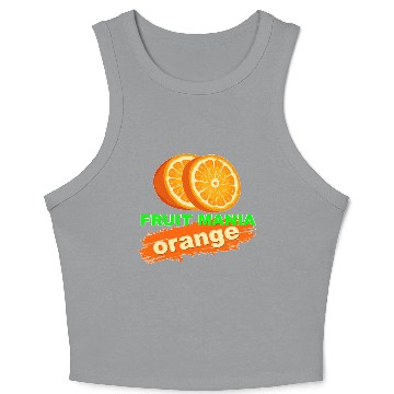 Discover FRUIT MANIA ORANGE Crop Tank Top