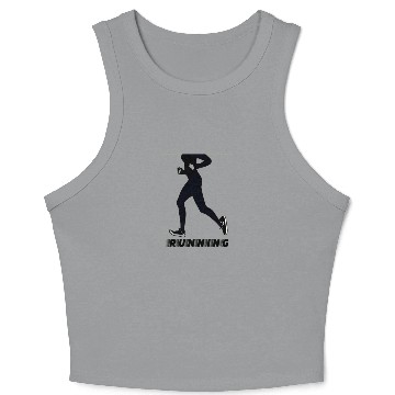 Discover RUNNING - JOGGING FEMALE Crop Tank Top