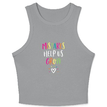 Discover Growth Mindset Crop Tank Top Positive Back to School Teach