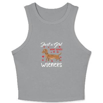 Discover Dachshund Gift Dixie Wiener Doxie Dackel Crop Tank Top