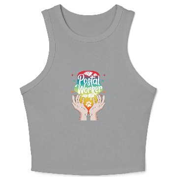 Discover Mailman Crop Tank Top, Postal Worker Crop Tank Top, Cute Mail