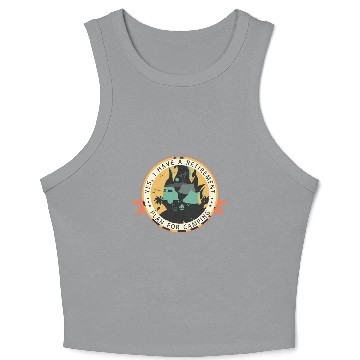 Discover Yes I have a retirement plan for camping Crop Tank Top