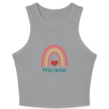 Discover Marlene Vintage Boho Rainbow Crop Tank Top
