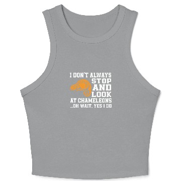 Discover Funny Chameleon Lover Saying Crop Tank Top