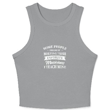 Discover Music Teacher Crop Tank Top