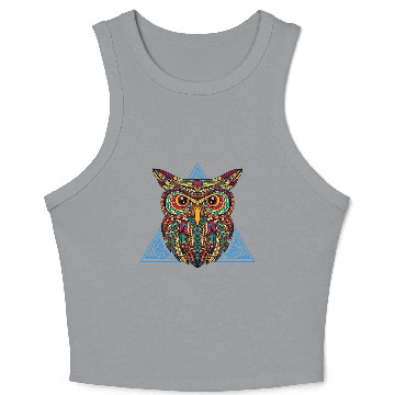 Discover Majestic owl Crop Tank Top