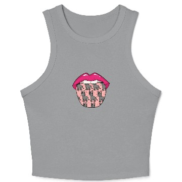 Discover Donkey Mule Lips Crop Tank Top