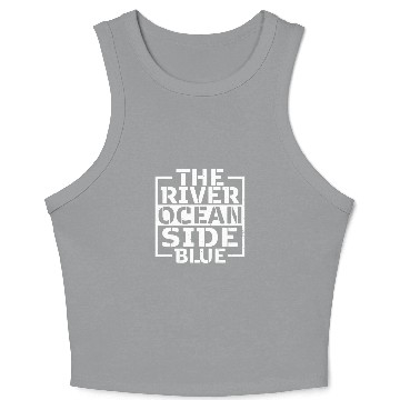 Discover The River Ocean Side Blue - Ocean Lover Crop Tank Top