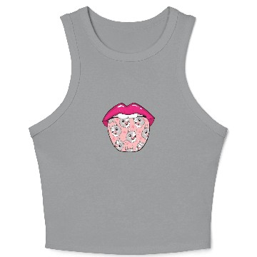 Discover Llama Tongue Crop Tank Top