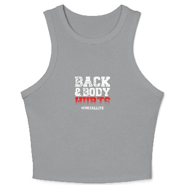Discover Back And Body Hurts Mailman Mail Postal Worker Crop Tank Top
