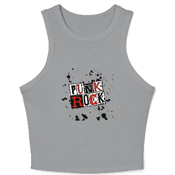Discover PUNK ROCK Crop Tank Top