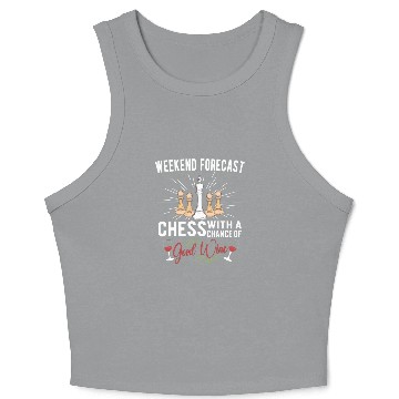 Discover CHESS PLAYER CHESSBOARD CHESS GAME BOARD GAME GIFT Crop Tank Top