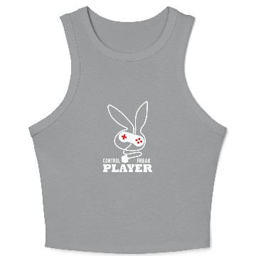 Discover Control Freak Player Gamer Crop Tank Top