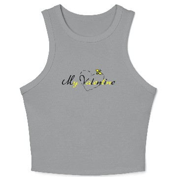 Discover Bee my valentine740 Crop Tank Top