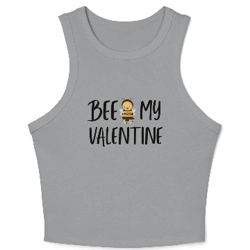 Discover Bee My Valentine1872 Crop Tank Top